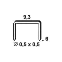 Agrafe acier zingué série SF