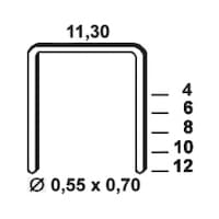 Agrafe, acier zingué, série VX