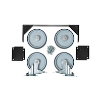 Wheel set for workshop trolley CA 8.8