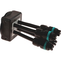 Cable gland separable screwable