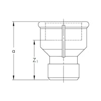 EN10242 M4 malleable cast iron hot dip galvanized