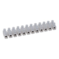 Terminal block with wire guard