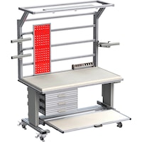 Workstation for gluing