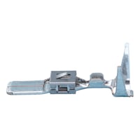 Flat connector 4.8 mm with asymmetrical detent lugs