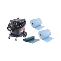Kit ISS 30-L automatico con sacco portarifiuti e carta per pulizia 18 pz
