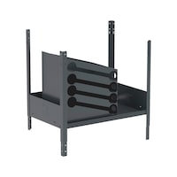 Legbord voor cartridges met een inhoud van 310 ml en verpakte goederen