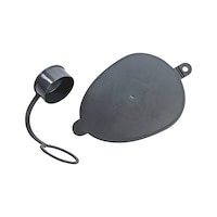 Lid and cap for measuring cup