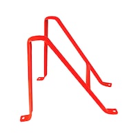 Welded V-shaped foot for frame