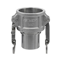 Male coupling with hose union EN 14420