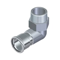90° adapter fitting M METALOPRESS ECONOMY