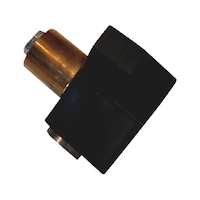 Feed block for wheel washing system