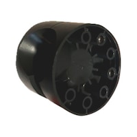 Guide unit for wheel washing system