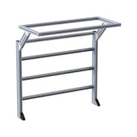 Structure for workplace COF rails and frame ext.