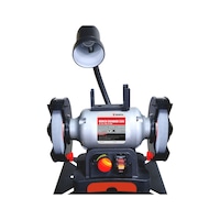 Combination bench grinder with lamp