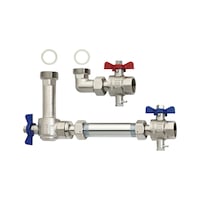 PRINETO connection assembly for vertical heat meter