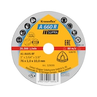 Small cutting disc ST/SST Klingspor A 660 R Supra