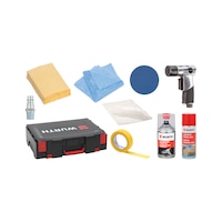 Pneumatic mini polisher DMP 25 set 13 pcs