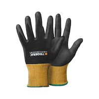 Ejendals Tegera 19 Guanti Resistenti Al Calore - Taglia L, Colore Giallo - Pelle E Lattice Per Saldatura