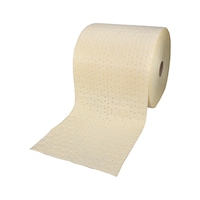 Absorbent cleaning cloth roll for chemicals
