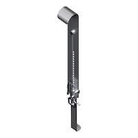 Clamp for edge protection mesh barriers