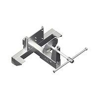 Post footer for wooden rafters