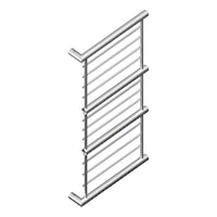 Corner end for edge protection mesh barriers