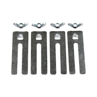 PRINETO mounting strap set for door frames, service cabinets, flush-mounted