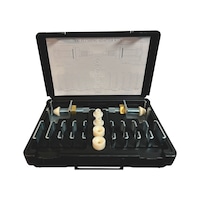 Adaptor set in case for flushing kit