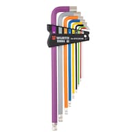Allen key hexagon socket ball head coloured 9 pcs