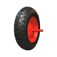 Pneumatic wheel for 90 l professional wheelbarrow