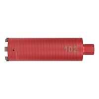 Diam. dry core dr. bit concr. soft imp. 1 1/4 inch