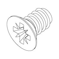 Special screw for Vionaro V8 back panel (8 mm)