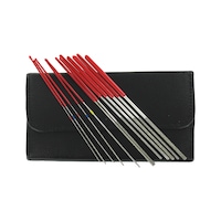 Microfile set Diamond coated, 12 pieces