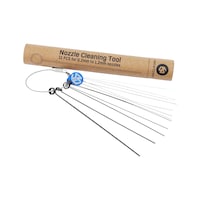 Printing nozzle cleaning wire for nozzles from 0.2 to 1.4 mm