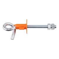 Safety swing hooks with 2 nuts