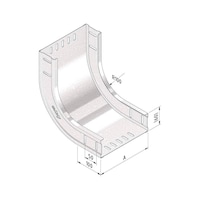 Kabelbaan stijgende bocht Trayco