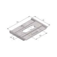 Draadgoot fixatieklem Trayco