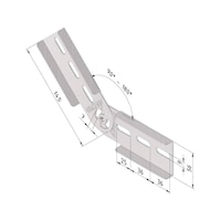 Vertical hinge CLFI60-VH