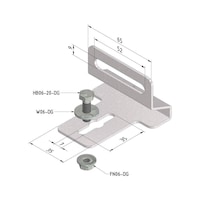 Cable ladder bracket clamp CLF-BC Trayco