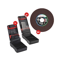 Kit de travail des matériaux pour le métal/la construction  27 pièces