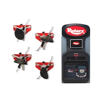 3D wheel aligner with wall panel