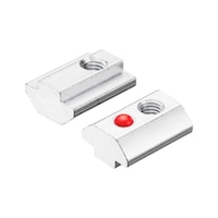 Slot nut with spring ball steel Colour