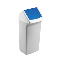 Recycling bin plastic with flap