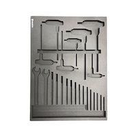 Foam insert for REDSTRIPE combination wrench 23pcs