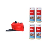 Lot 4 recharges savon microbilles jaune haute performance 3 L. + doseur manuel