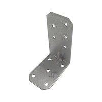Angle bracket assymetric reinforced galvanized