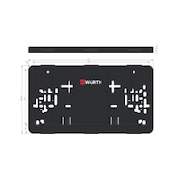 Number Plate Holder Short W/O Rubber