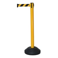 Barrier post PE with pull-out belt