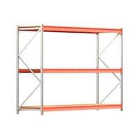 Wide-span shelf with high load capacity