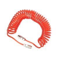 Spiral hose for windscreen repair